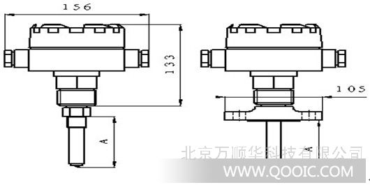 SBWR温度变送器 概述:SBWR(Z)带热电偶(阻)一体化温度变送器是DDZ-S系列仪表中的现场安装式温度变送单元。它由热电偶、热电阻与温度变送器模块组成,采用二线制方式,带有非线性校正电路,可直接测量工业过程中-200~+1600范围内的液体、气体介质和各种特质的温度,将温度信号转变成与温度信号成线性的4~20mADC电流输出信号,送显示、调节记录仪表或计算机进行集散控制。本产品广泛应用于石油、化工、冶金、电力、轻工、纺织、食品等行业,可与动圈仪表、数显仪表、记录仪表、调节器、计算机等配套使用,组成